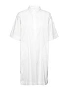 Carlee 3/4 Shirt Dress Kort Kjole White MOS MOSH