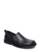 Shoes - Flat - With Elastic Loafers Flade Sko Black ANGULUS