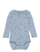 Sgbob Paper Plane Ls Body Bodies Long-sleeved Blue Soft Gallery