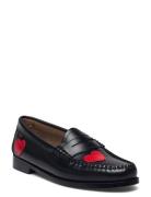 Gh Weejun Wmn Penny Love Loafers Flade Sko Black G.H. BASS