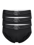 Cr7 Basic, Brief, 3-Pack Underbukser Y-front Briefs Black CR7