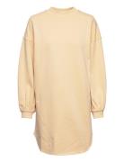 Olga Long Sweat Kort Kjole Beige A-View