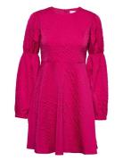 Slfpippi Ls Short Dress B Kort Kjole Pink Selected Femme