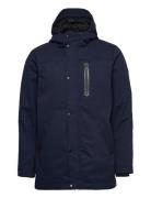 Hooded Jacket Parka Jakke Navy Revolution