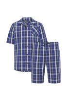 Pyjama 1/2 Woven Pyjamas Nattøj Blue Jockey