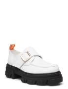 Biaginny Velcro Loafer Loafers Flade Sko White Bianco