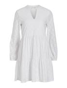 Vikawa L/S Dress - Noos Kort Kjole White Vila