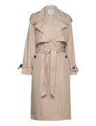 Andrea Trenchcoat Trenchcoat Frakke Beige Minus