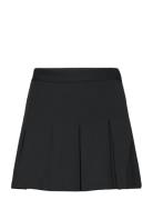 Wide Pleated Skirt Kort Nederdel Black Mango
