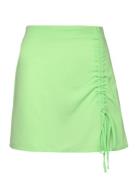 Onlnova Lux May Ruching Skirt Solid Ptm Kort Nederdel Green ONLY