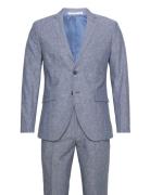 Jprriviera Linen Suit Slim Fit Sn Habit Blue Jack & J S