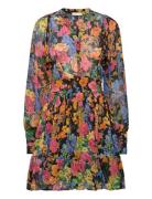 Georgette Mini Dress Kort Kjole Multi/patterned By Ti Mo