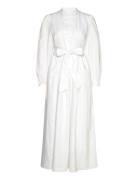 Radelle Linen Dress Maxikjole Festkjole White Andiata