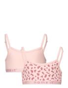 Nkfstrap Short Top 2P Strawberry Night & Underwear Underwear Tops Lyse...