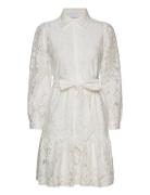 Pixi Shirt Dress Lace Kort Kjole White Noella