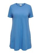 Carcaia New S/S Pocket Dress Jrs Kort Kjole Blue ONLY Carmakoma