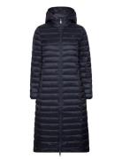 Lw Padded Global Stripe Coat Foret Jakke Navy Tommy Hilfiger