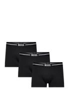 Trunk 3P Bold Boxershorts Black BOSS