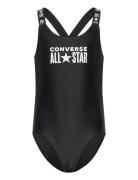 Cnvg 1 Pc Core Logo Swimsuit Badedragt Badetøj Black Converse