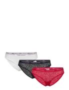 3 Pack Bikini Lace Trusser, Tanga Briefs Multi/patterned Tommy Hilfige...