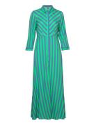 Yassavanna Long Shirt Dress S. Maxikjole Festkjole Blue YAS