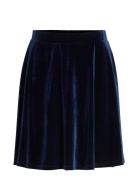 Vikatja Hw Short Velvet Skirt/Ka Kort Nederdel Navy Vila
