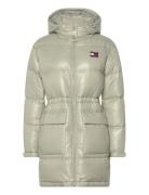 Tjw Midi Alaska Puffer Foret Jakke Green Tommy Jeans