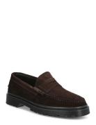 Pfraustin Loafers Flade Sko Brown Playboy Footwear