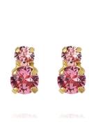 Leah Earrings Gold Accessories Jewellery Earrings Studs Pink Caroline ...