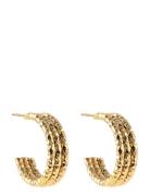 Lexie Tripple Hoop Accessories Jewellery Earrings Hoops Gold By Jolima