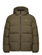 Tjm Essential Down Jacket Foret Jakke Khaki Green Tommy Jeans