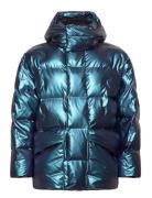 Harbin Puffer Jacket W3T4 Foret Jakke Blue Rains