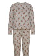 Pcxmas Chilli Sweat Set Bc Pyjamas Nattøj Grey Pieces