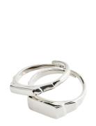 Blink Recycled Ring 2-In-1 Set Ring Smykker Silver Pilgrim