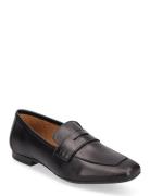 Bialilly Loafer Leather Loafers Flade Sko Black Bianco