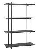 Norm Shelf Unit Single Large Black Home Furniture Shelves Black Hübsch