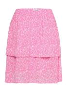 Mschelanina Rikkelie Short Skirt Aop Kort Nederdel Pink MSCH Copenhage...