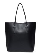 Leather-Effect Shopper Bag Shopper Taske Black Mango