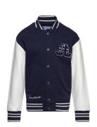 Jorcole Varsity Sweat Cardigan Os Mni Bomberjakke Navy Jack & J S