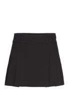 Pleated Mini-Skirt Kort Nederdel Black Mango