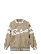 Nkfmaj Bomber Jacket Bomberjakke Beige Name It