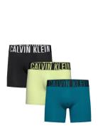 Boxer Brief 3Pk Boxershorts Blue Calvin Klein