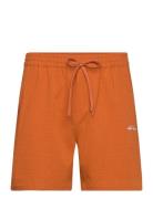 Stan Seersucker Swim Shorts 2.0 Badeshorts Orange Les Deux