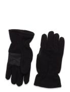 Glove Fleece Palm Grip Recycle Accessories Gloves & Mittens Gloves Bla...