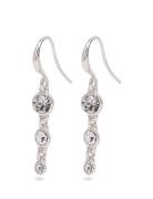 Lucia Recycled Crystal Earrings Silver-Plated Ørestickere Smykker Silv...