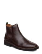 Talan Leather Chelsea Boot Støvlet Chelsea Boot Brown Polo Ralph Laure...
