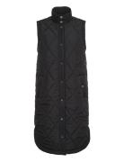 Kameria Quilted Waist Coat Vests Padded Vests Black Kaffe