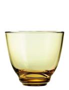 Flow Vandglas35 Cl Home Tableware Glass Drinking Glass Yellow Holmegaa...