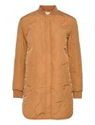 Recycled Jacket Ls Quiltet Jakke Orange Rosemunde