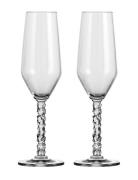 Carat Champagne Flute 24Cl 2-Pack Home Tableware Glass Champagne Glass...